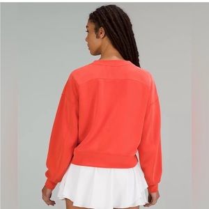 Orange Lululemon Crop Sweater